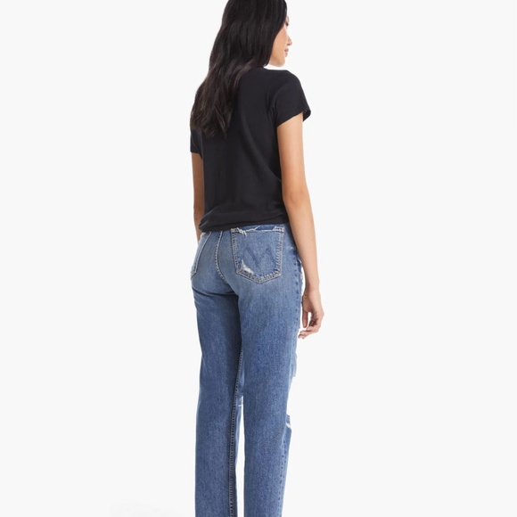 Distressed Blue Women's Jeans - Picture 3 of 4